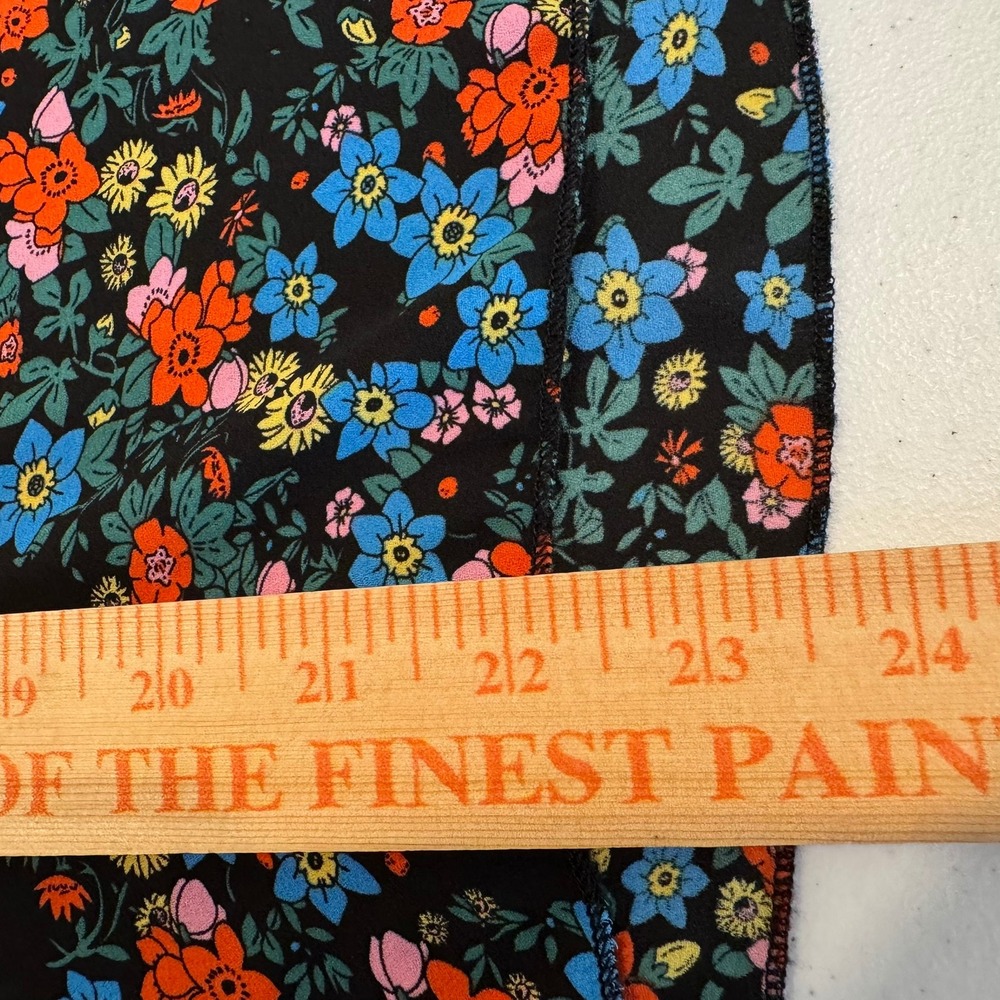 Philosophy Republic Clothing Womens Small Floral Blouse Multi Color Ruffle Top - Picture 5 of 7
